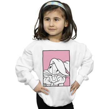 Vêtements Fille Sweats Dessins Animés Bugs Bunny Adore Blanc
