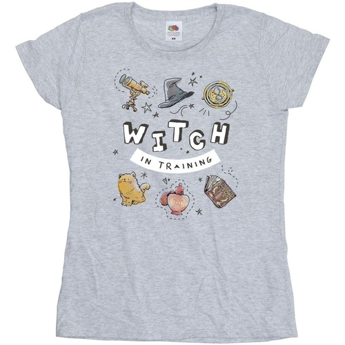 Vêtements Femme T-shirts manches longues Harry Potter Witch In Training Gris