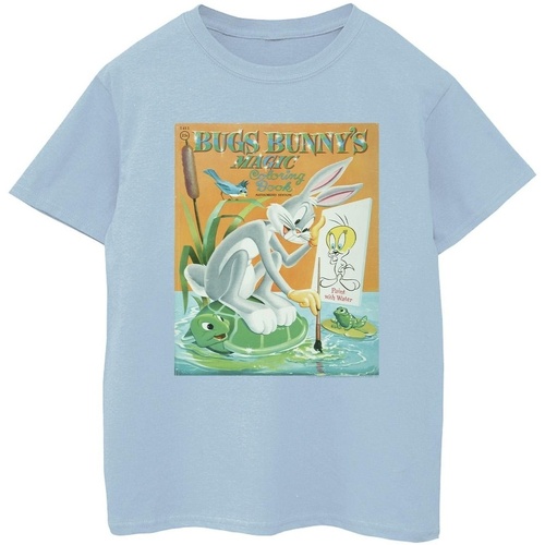 Vêtements Garçon T-shirts manches courtes Dessins Animés Bugs Bunny Colouring Book Bleu