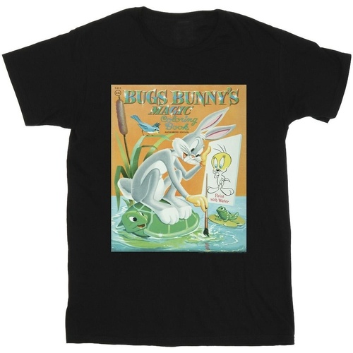 Vêtements Garçon T-shirts manches courtes Dessins Animés Bugs Bunny Colouring Book Noir