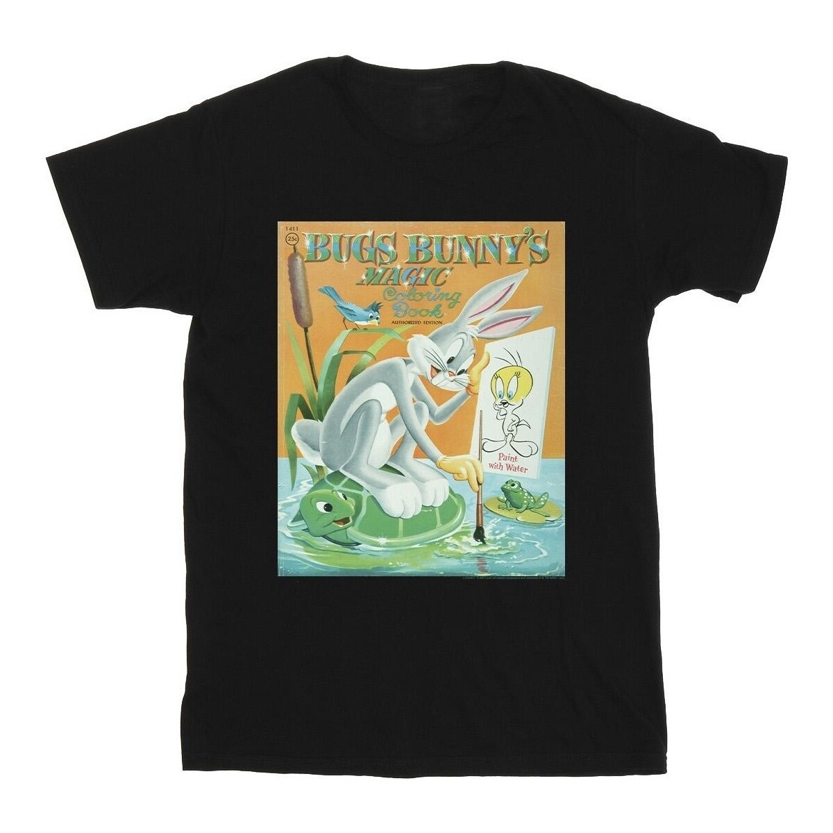 Vêtements Garçon T-shirts manches courtes Dessins Animés Bugs Bunny Colouring Book Noir