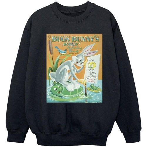 Vêtements Fille Sweats Dessins Animés Bugs Bunny Colouring Book Noir