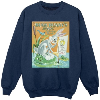 Vêtements Fille Sweats Dessins Animés Bugs Bunny Colouring Book Bleu