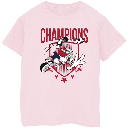 Vêtements Garçon T-shirts manches courtes Dessins Animés Bugs Bunny Champions Rouge