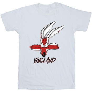 Vêtements Garçon T-shirts manches courtes Dessins Animés Coyote England Face Blanc