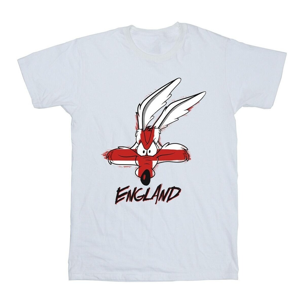 Vêtements Garçon T-shirts manches courtes Dessins Animés Coyote England Face Blanc