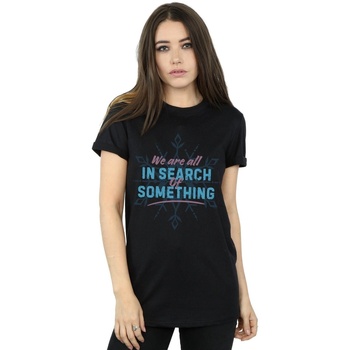 Vêtements Femme T-shirts manches longues Disney Frozen 2 All In Search Of Something Noir