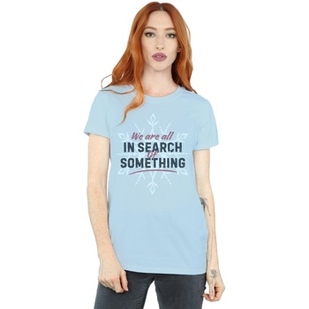 Vêtements Femme T-shirts manches longues Disney Frozen 2 All In Search Of Something Bleu