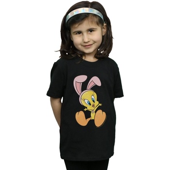 Vêtements Fille T-shirts manches longues Dessins Animés Tweety Pie Bunny Ears Noir