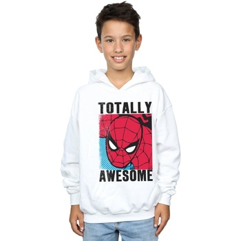 Vêtements Garçon Sweats Marvel Spider-Man Totally Awesome Blanc