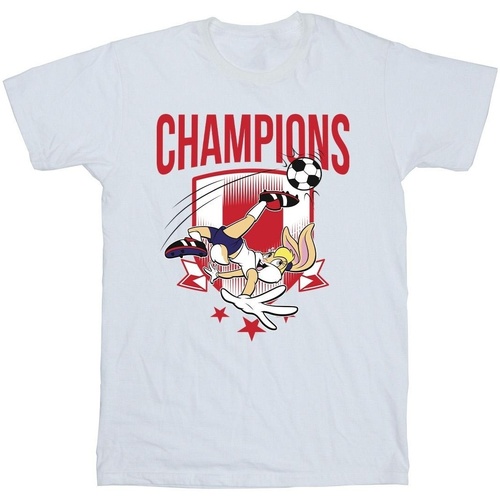 Vêtements Garçon T-shirts manches courtes Dessins Animés Lola Football Champions Blanc