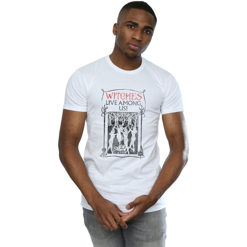 Vêtements Homme T-shirts manches longues Fantastic Beasts Witches Live Among Us Blanc