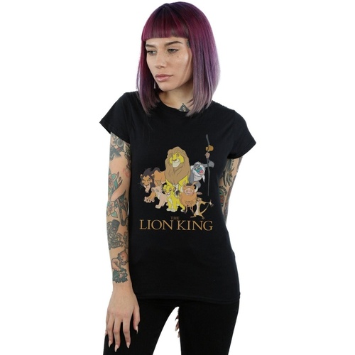 Vêtements Femme T-shirts manches longues Disney The Lion King Group Noir