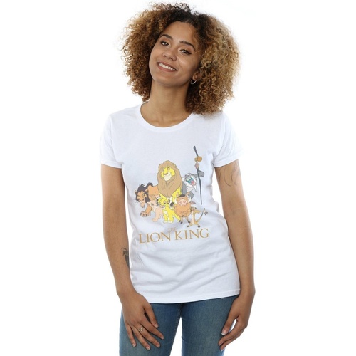 Vêtements Femme T-shirts manches longues Disney The Lion King Group Blanc