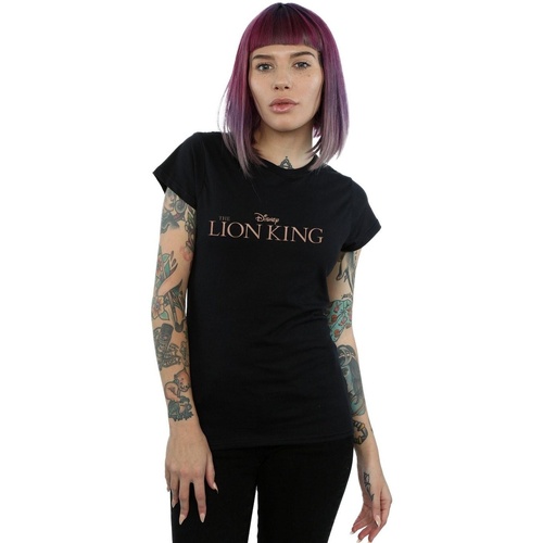 Vêtements Femme T-shirts manches longues Disney The Lion King Movie Logo Noir