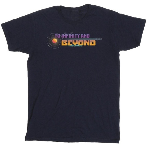 Vêtements Garçon T-shirts manches courtes Disney Lightyear Infinity And Beyond Text Bleu