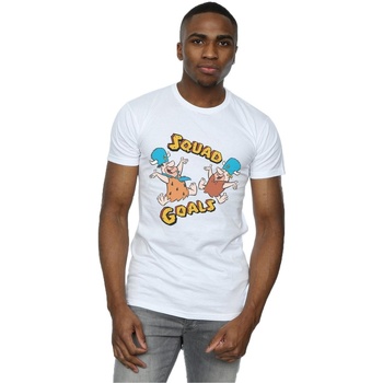 Vêtements Homme T-shirts manches longues The Flintstones Squad Goals Blanc