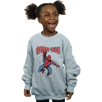 Vêtements Fille Sweats Marvel Spider-Man Leap Gris