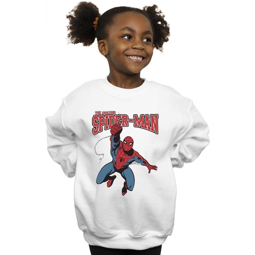Vêtements Fille Sweats Marvel Spider-Man Leap Blanc