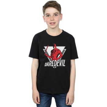 Vêtements Garçon T-shirts manches courtes Marvel Daredevil Triangle Noir