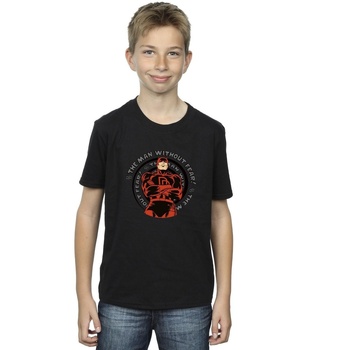 Vêtements Garçon T-shirts manches courtes Marvel Comics Daredevil Spiral Noir
