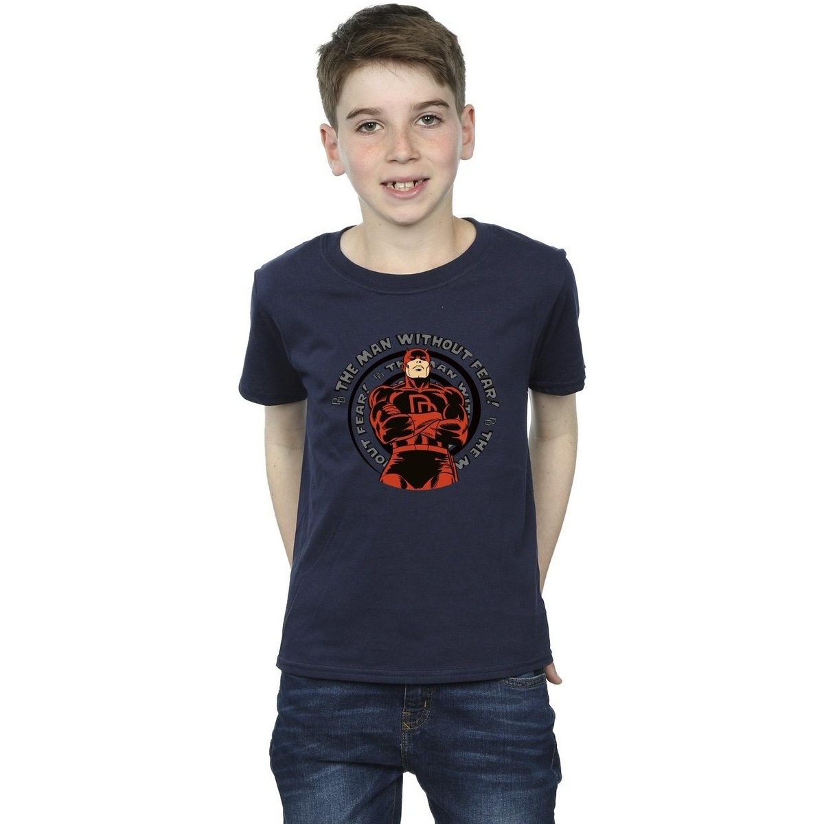 Vêtements Garçon T-shirts manches courtes Marvel Comics Daredevil Spiral Bleu