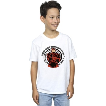 Vêtements Garçon T-shirts manches courtes Marvel Comics Daredevil Spiral Blanc