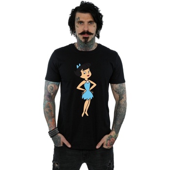 Vêtements Homme T-shirts manches longues The Flintstones  Noir