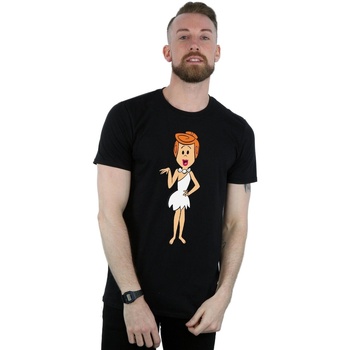 Vêtements Homme T-shirts manches longues The Flintstones Wilma Flintstone Classic Pose Noir