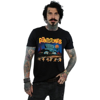 Vêtements Homme T-shirts manches longues The Flintstones Champions Of Bedrock Bowl Noir