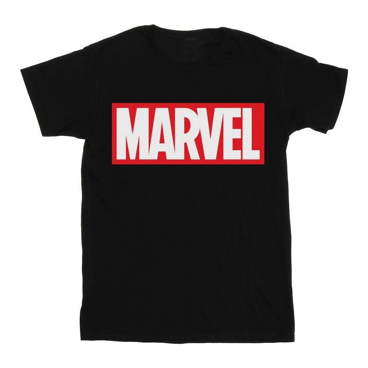 Vêtements Garçon T-shirts manches courtes Marvel Classic Logo Noir