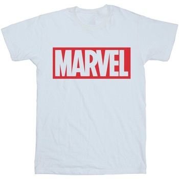 Vêtements Garçon T-shirts manches courtes Marvel Classic Logo Blanc