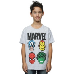 Vêtements Garçon T-shirts manches courtes Marvel  Gris