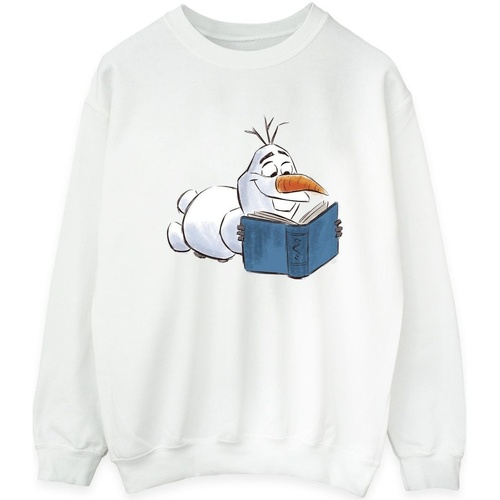 Vêtements Homme Sweats Disney Frozen Olaf Reading Blanc