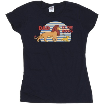 Vêtements Femme T-shirts manches longues Disney The Lion King Dad Boss Bleu