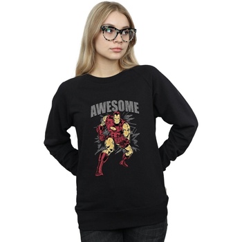 Vêtements Femme Sweats Marvel Awesome Iron Man Noir