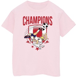 Vêtements Fille T-shirts manches longues Dessins Animés Lola Football Champions Rouge