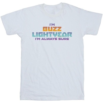 Vêtements Fille T-shirts manches longues Disney Lightyear Always Sure Text Blanc