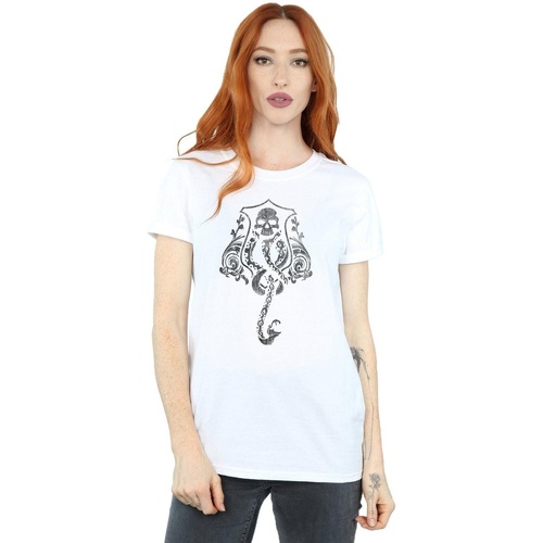 Vêtements Femme T-shirts manches longues Harry Potter Taies doreillers / traversins Blanc