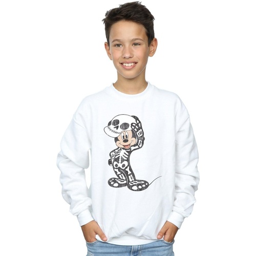 Vêtements Garçon Sweats Disney Mickey Mouse Skeleton Blanc