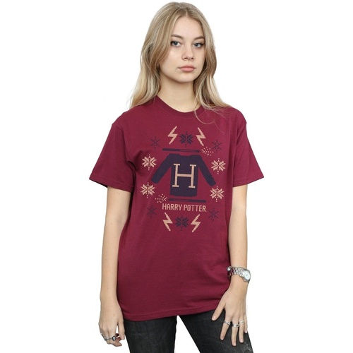 Vêtements Femme T-shirts manches longues Harry Potter Christmas Knit Multicolore