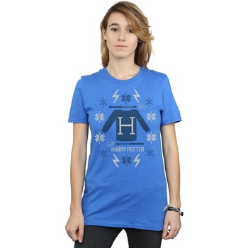 Vêtements Femme Rideaux / stores Harry Potter Christmas Knit Bleu