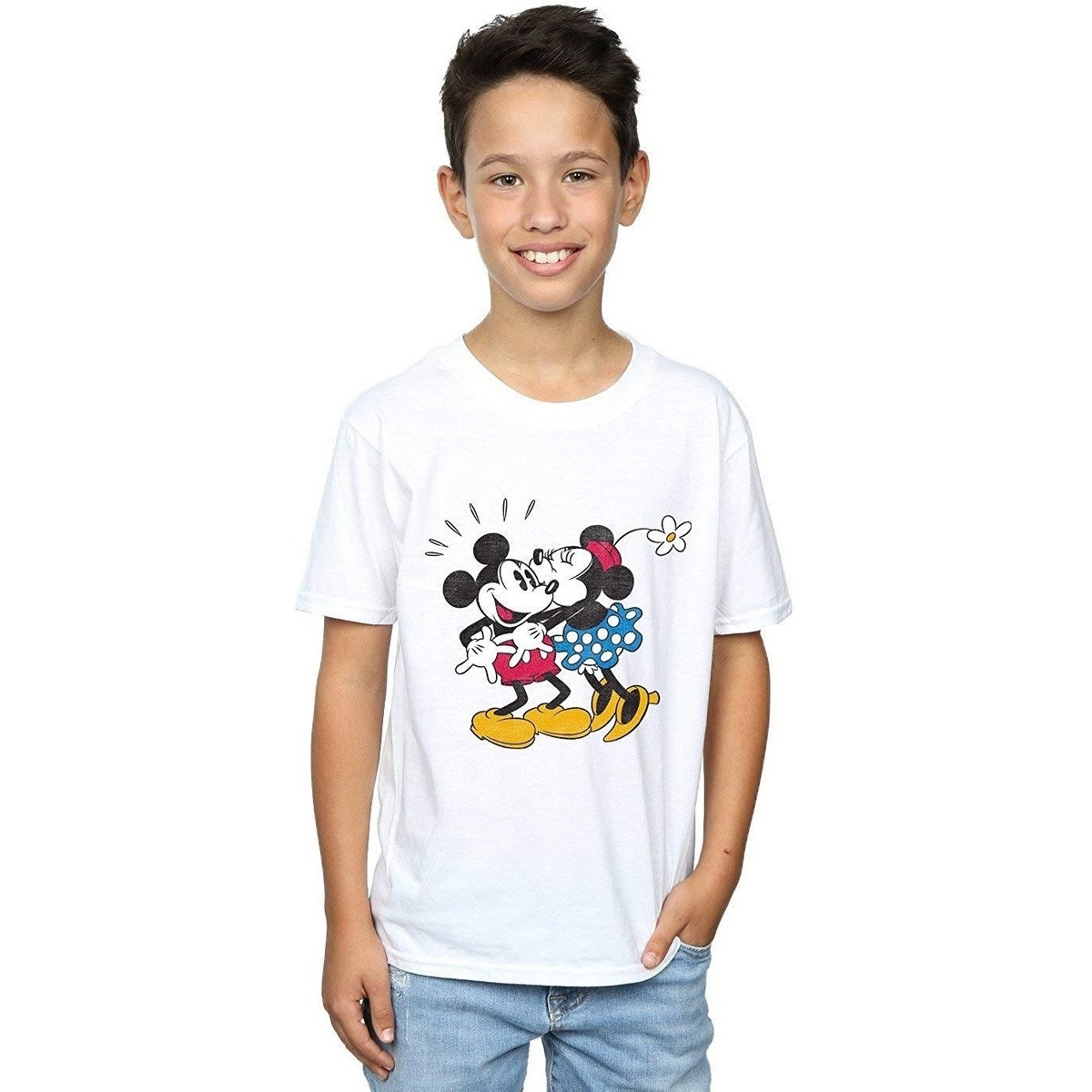 Vêtements Garçon T-shirts PACCBET manches courtes Disney  Blanc