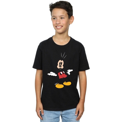 Vêtements Garçon T-shirts manches courtes Disney Mickey Mouse Surprised Noir