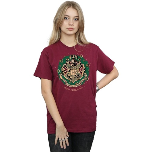 Vêtements Femme T-shirts manches longues Harry Potter Christmas Wreath Multicolore