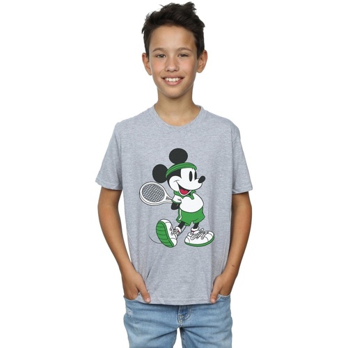 Vêtements Garçon T-shirts manches courtes Disney Mickey Mouse Tennis Gris