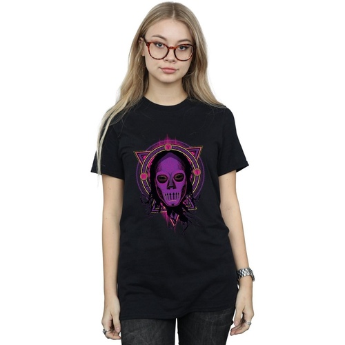 Vêtements Femme T-shirts manches longues Harry Potter Neon Death Eater Noir