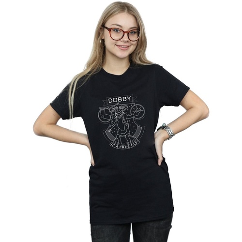 Vêtements Femme T-shirts manches longues Harry Potter Dobby Seal Noir