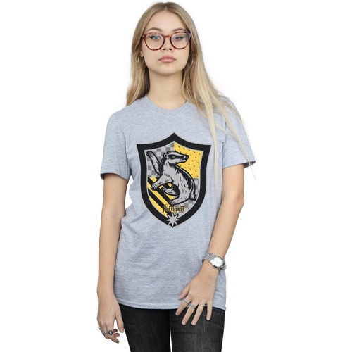 Vêtements Femme T-shirts manches longues Harry Potter Votre ville doit contenir un minimum de 2 caractères Gris
