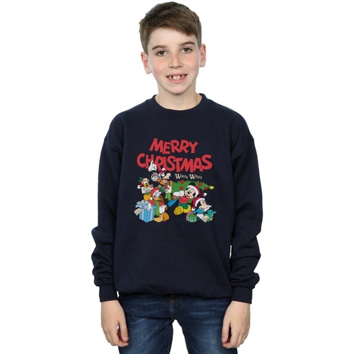 Vêtements Garçon Sweats Disney Mickey And Friends Winter Wishes Bleu
